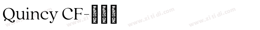 Quincy CF字体转换